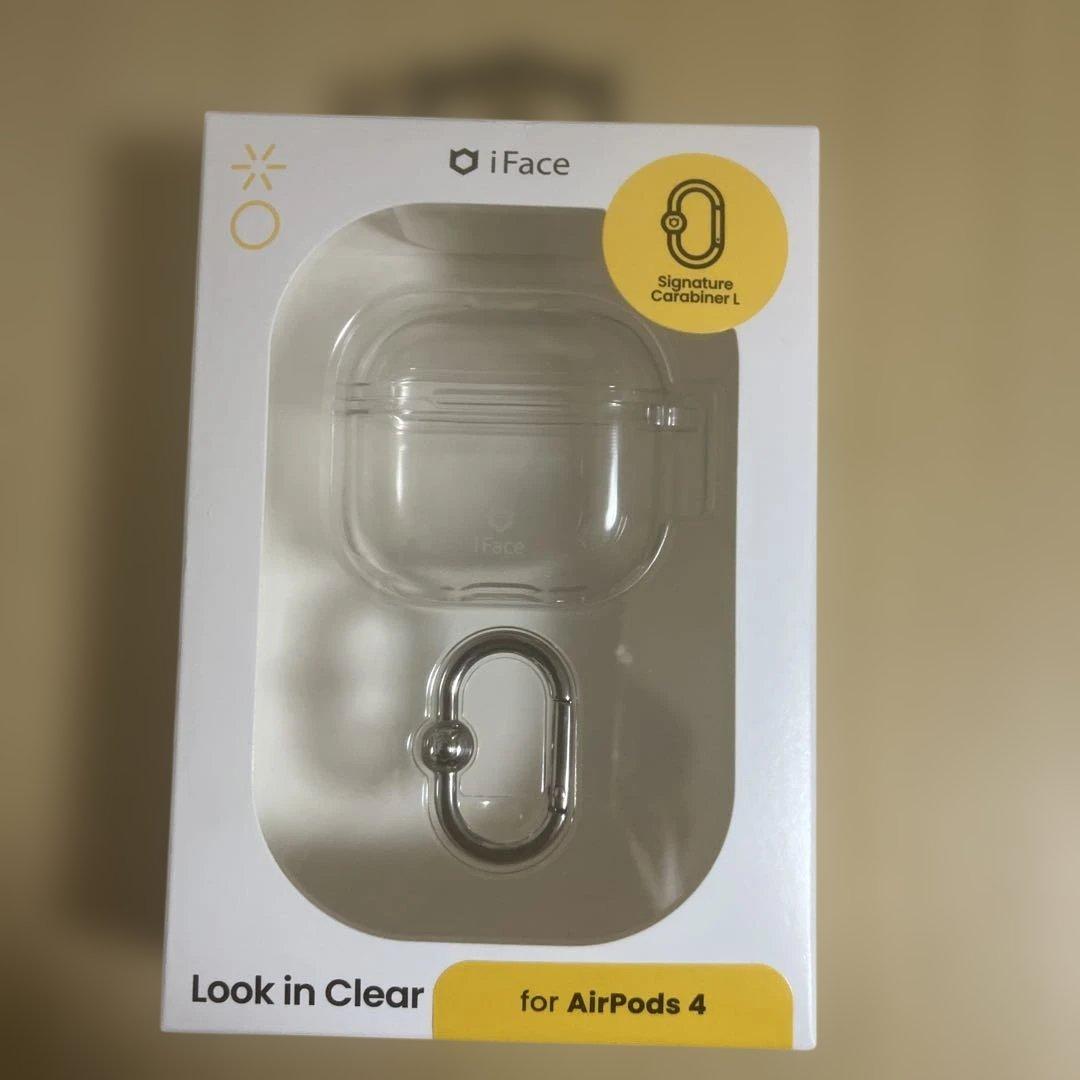 ノイズキャンセリング搭載AirPods4本体iFace clearケース付き