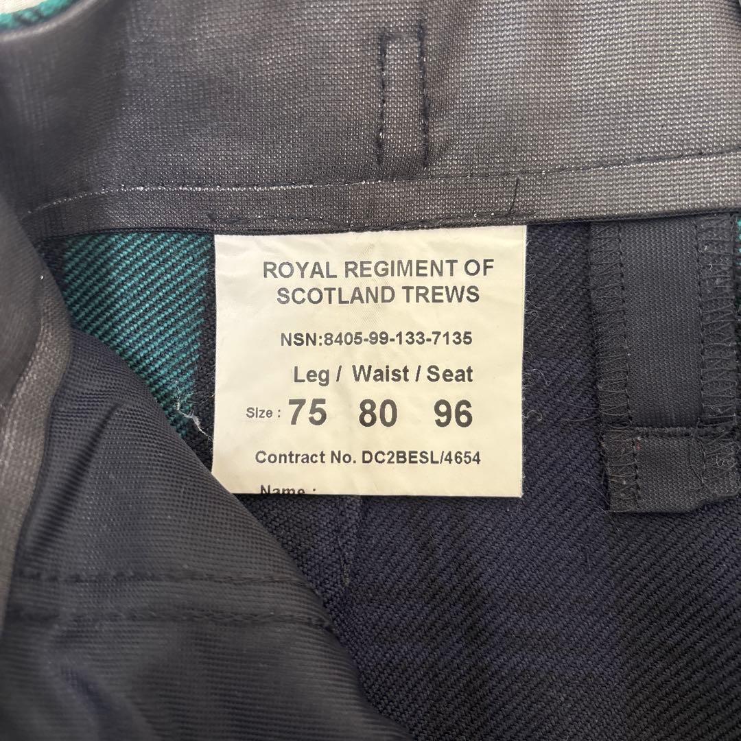 つ*ぶ様 スコットランド軍　セレモニーパンツ　ブラックウォッチ 実物