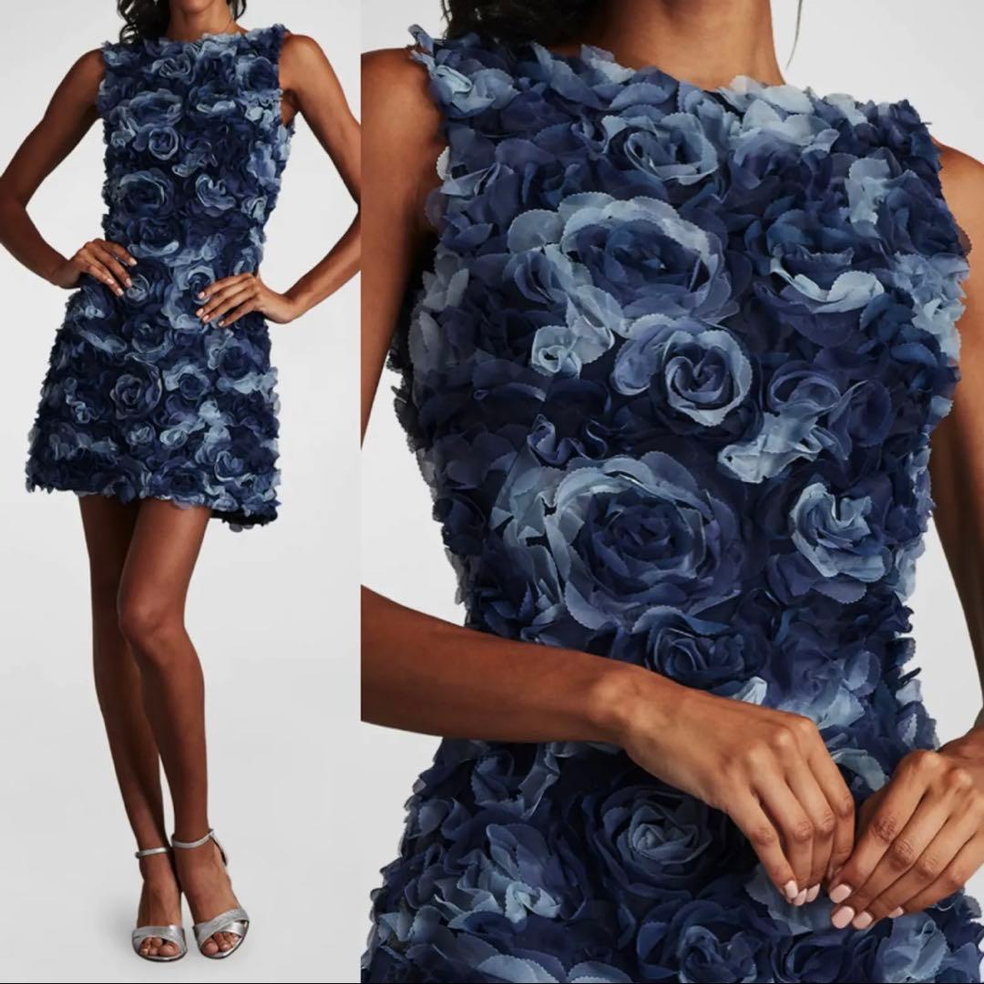 タダシショージ　フラワーモチーフドレス