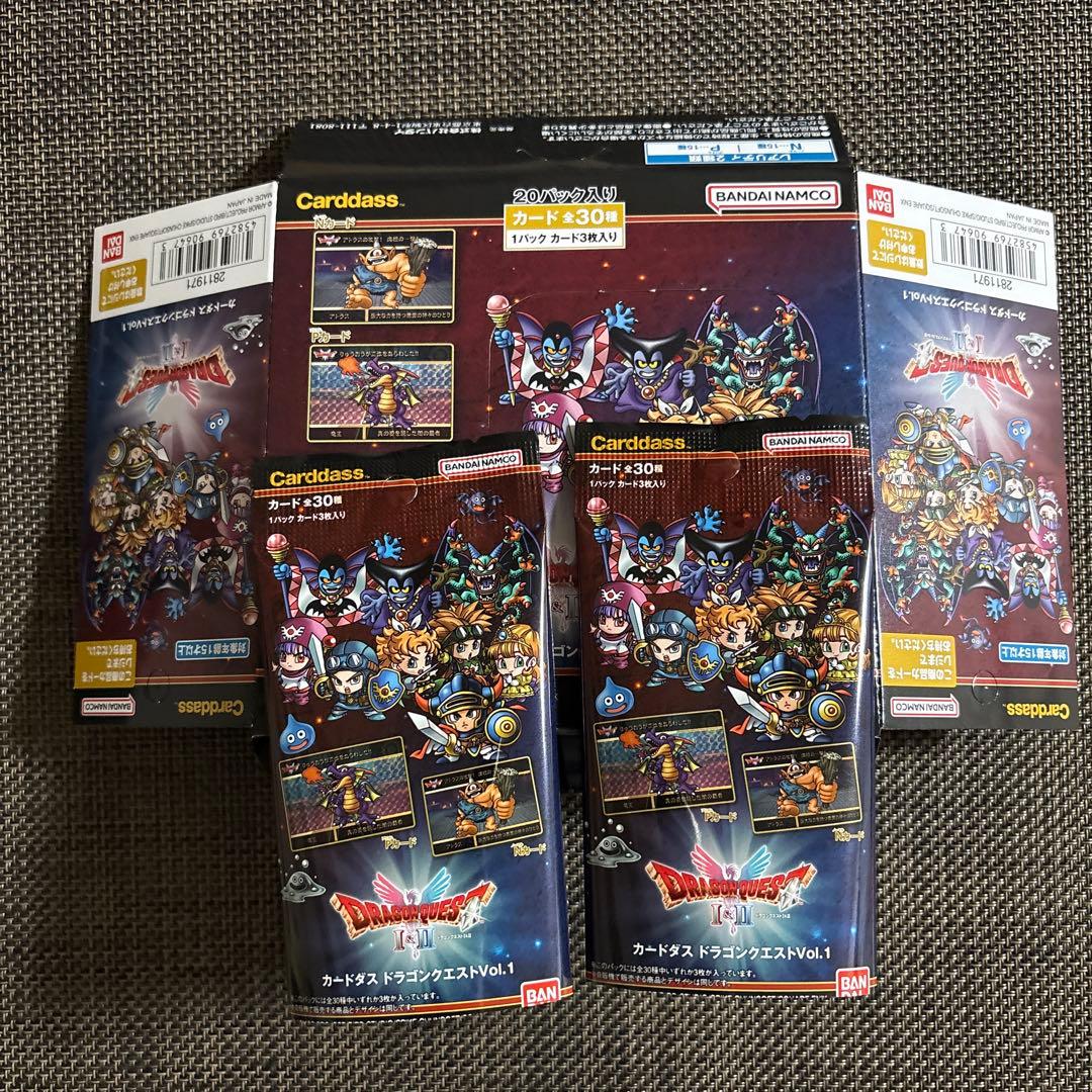 ドラゴンクエスト　カードダス　全30種コンプリート　空箱、空袋付き