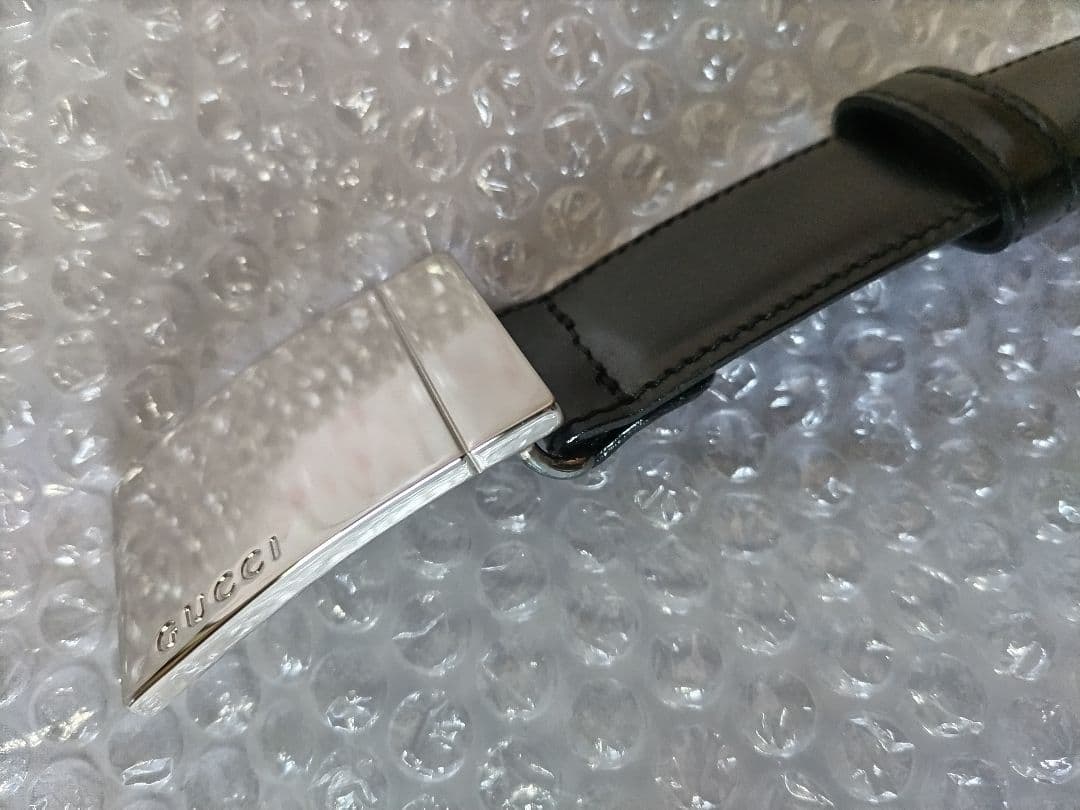 GUCCI グッチ Ladys ブラック レザーベルト