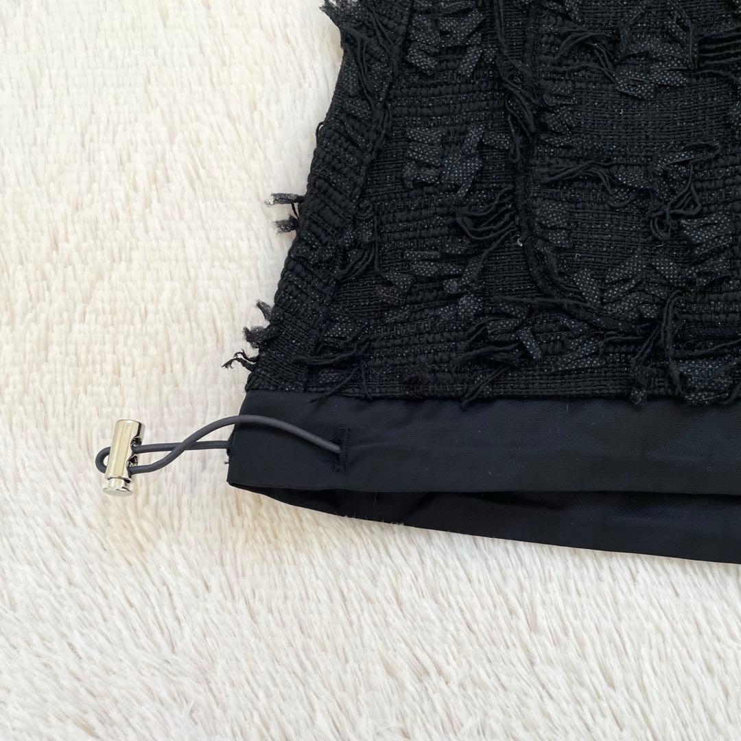 ヤマダヤ　Vin カットジャガードダブルジップジレ ブラック