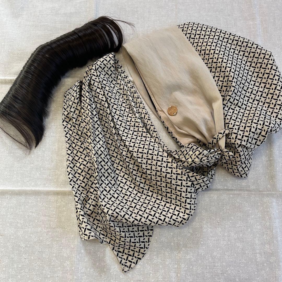 BAREN バレン　スカーフハット　前髪ウィッグ付き