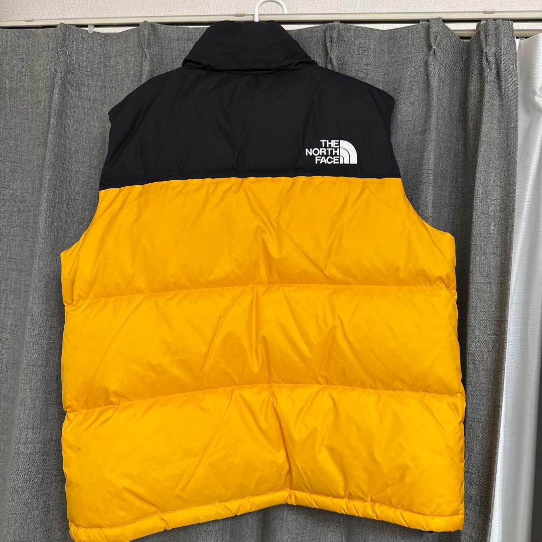 THE NORTH FACE ダウンベスト 黒/黄色