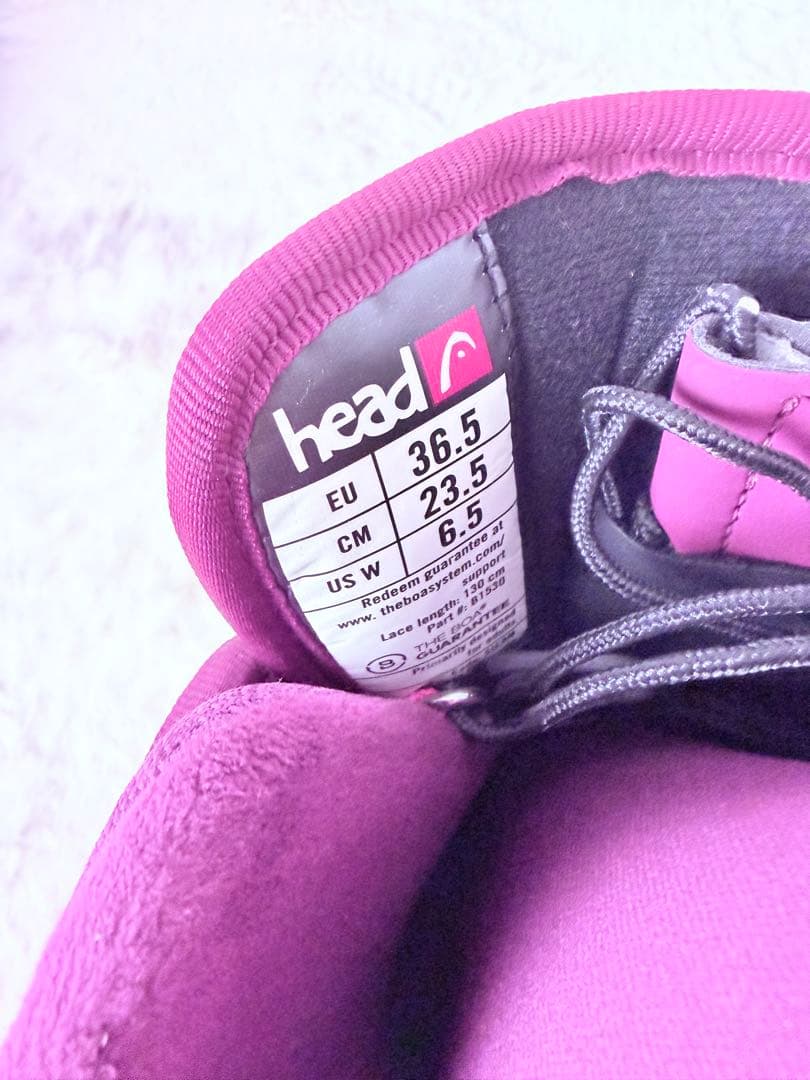 綺麗です♪HEAD GALORE BOA 23.5cm レディース スノボブーツ