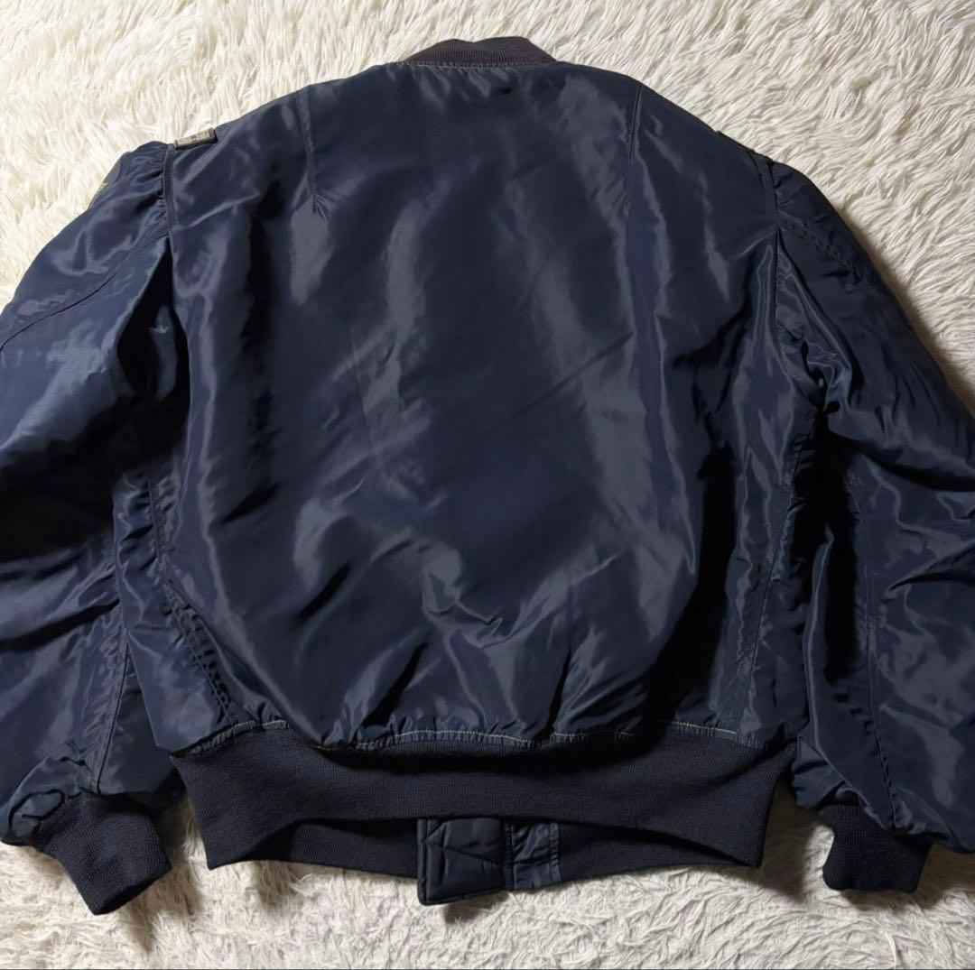 ポ*イ様 【美品 】Buzz RicksonフライトジャケットB-15C ネイビ