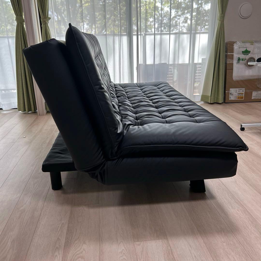 ニトリ 傷・汚れに強い合成皮革 ソファベッド