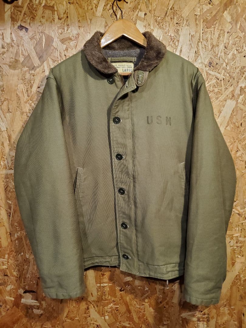 バズリクソンズ N-1 デッキジャケット ワッペン M品番 Lサイズ