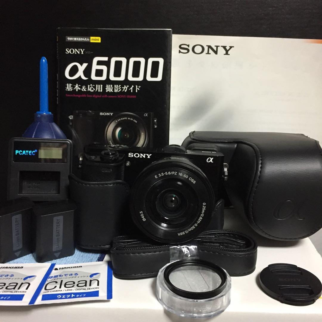 すぐ使える★付属品多数★Wi-Fi★高画質★SONY★α6000★カバー付き