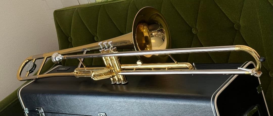 YAMAHAバルブトロンボーンYSL-354V 日本製 マウスピース付き