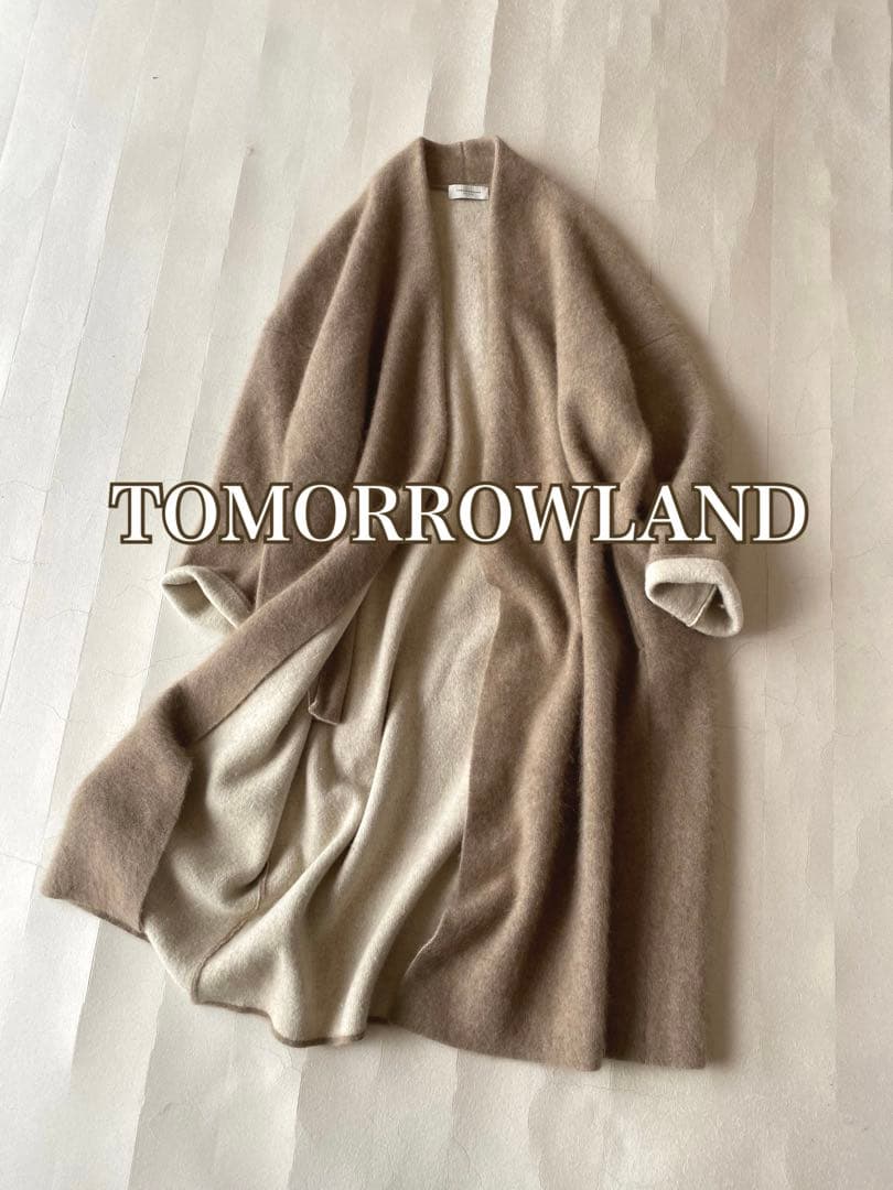 トゥモローランドTOMORROWLANDラクーンヘアリーWフェイスコーディガン