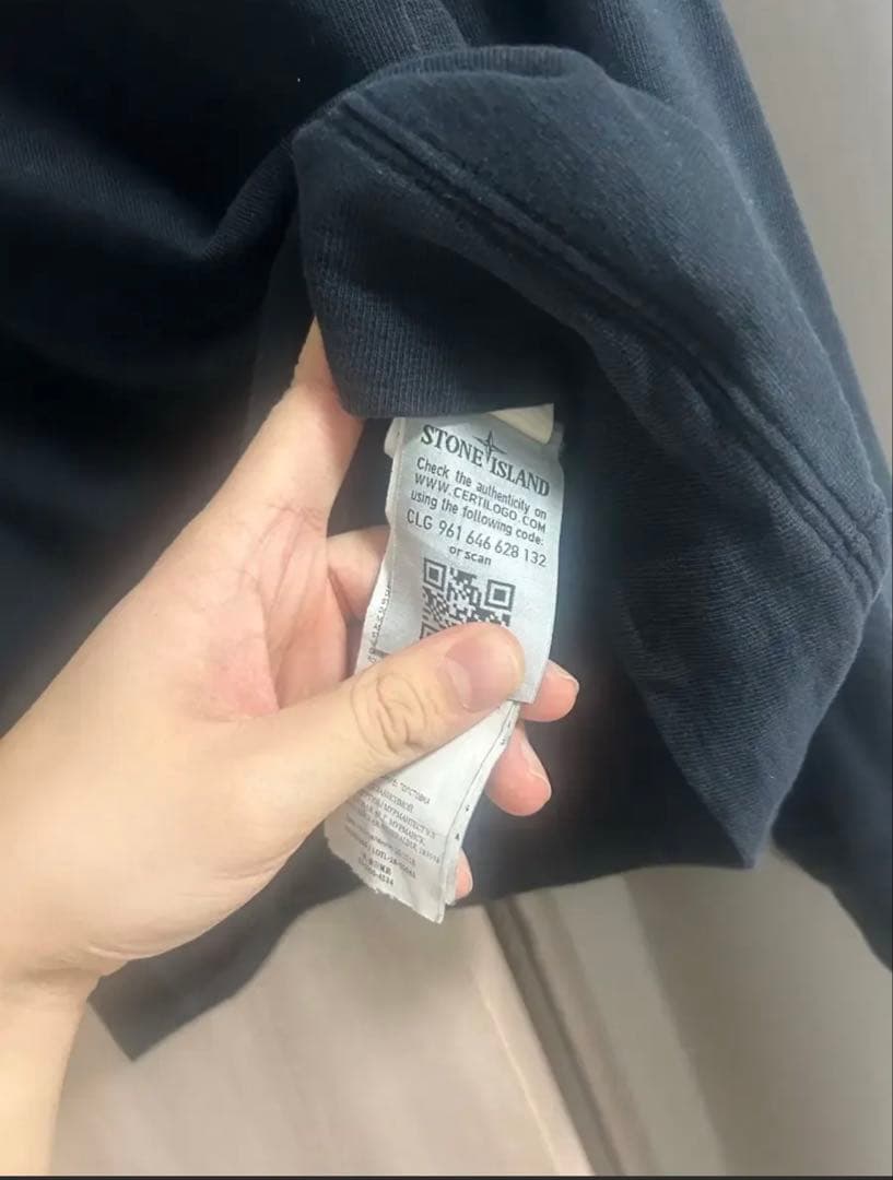 確実正規品　STONE  スウェット　トレーナー　ブラック