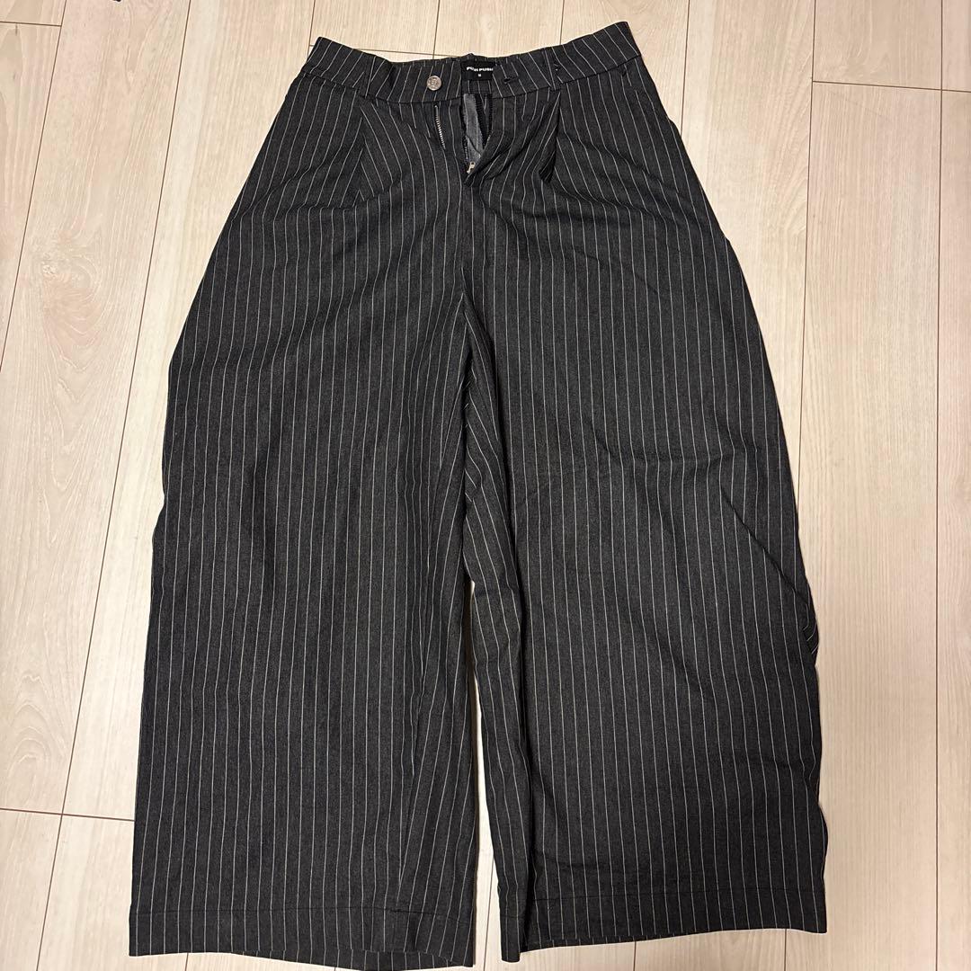 PUSH PUSH ストライプ ワイドパンツ Mサイズ