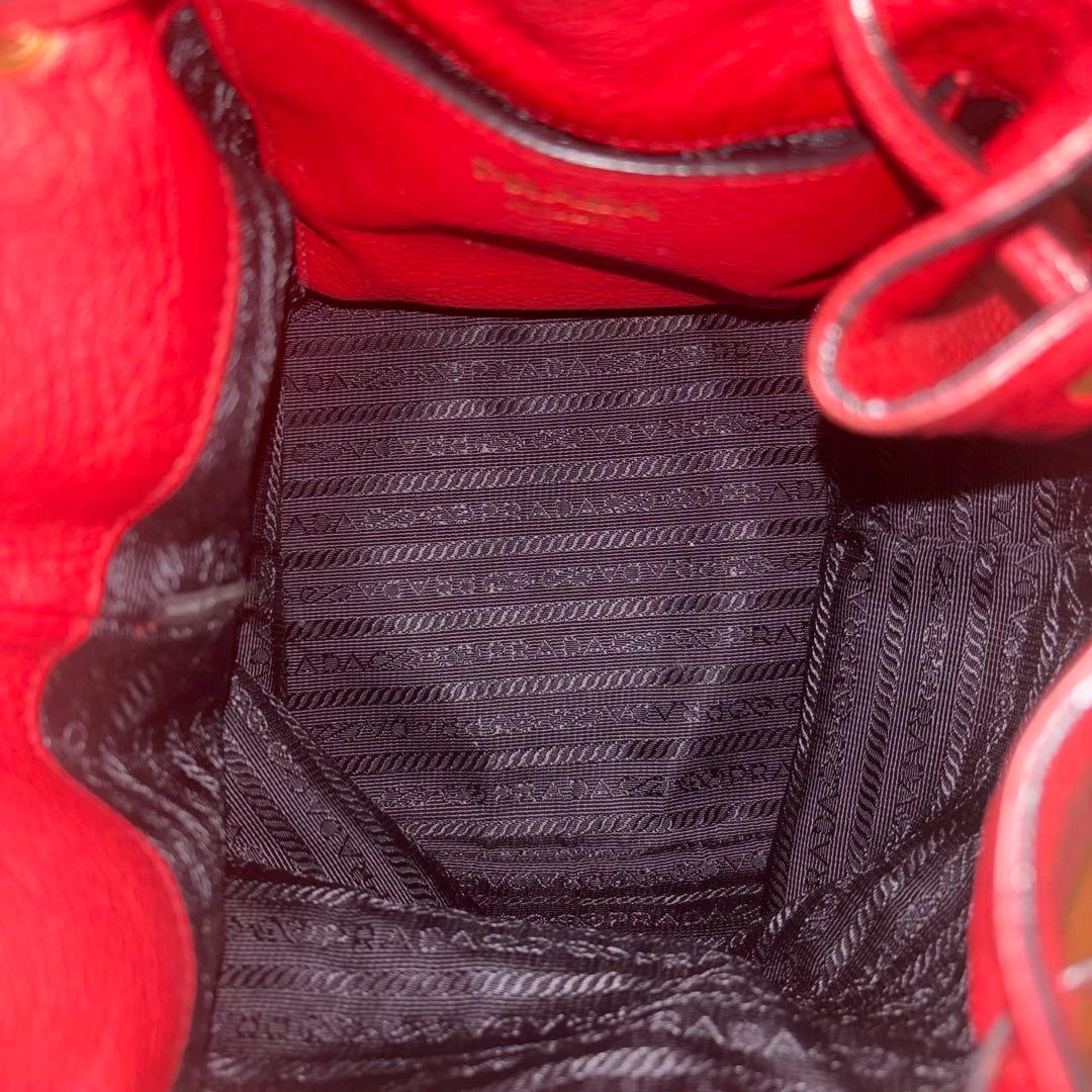 【美品】PRADAヴィッテロダイノレザーバッグ 3wayレッド2122TOKYO