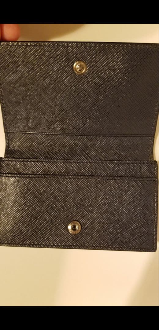 PRADA ネイビーレザー 名刺入れ