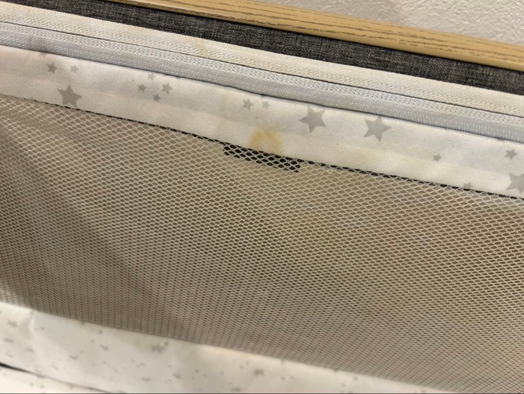 HZDMJ ベビーベッド 高さ調節可 折り畳み たまひよ ごろ寝マット付き