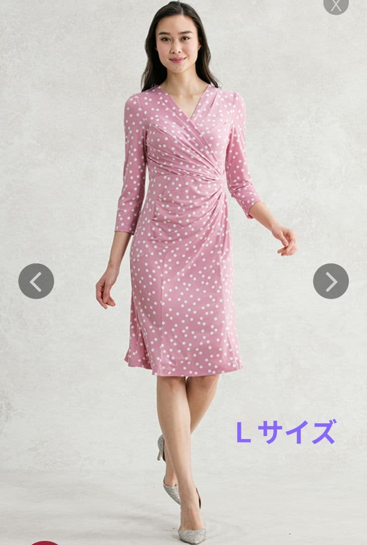 kay me ピンクドットワンピース