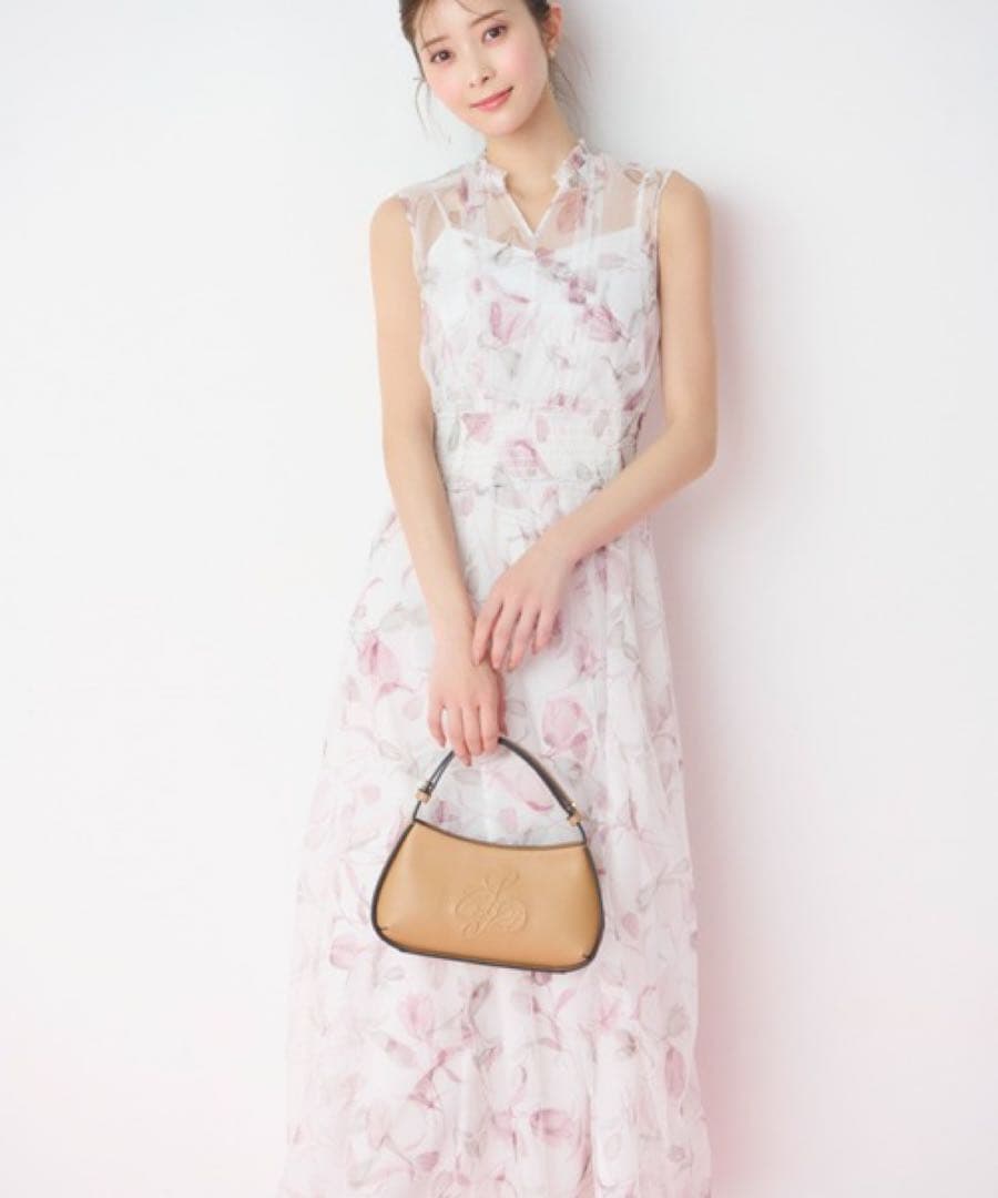 新品 CELFORD セルフォード レイヤードフラワーワンピース 38