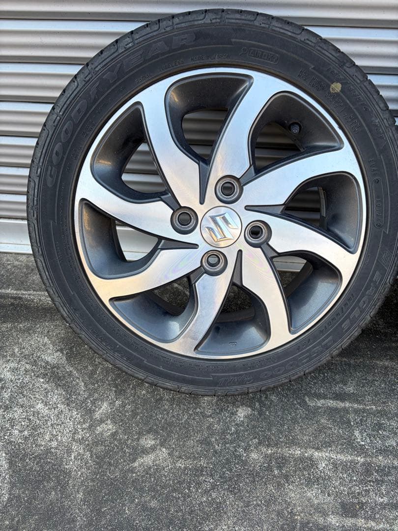 パレットsw純正　スズキ 14インチ ホイールセット タイヤ付き　グッドイヤー