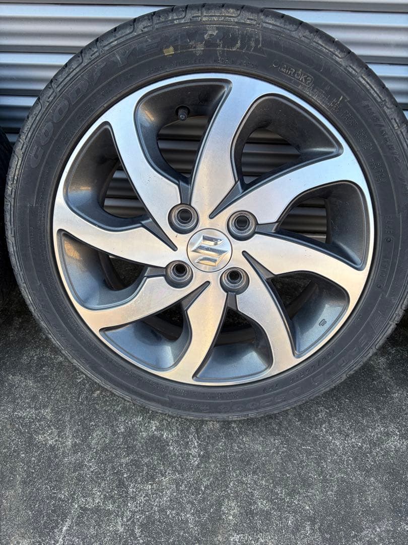 パレットsw純正　スズキ 14インチ ホイールセット タイヤ付き　グッドイヤー