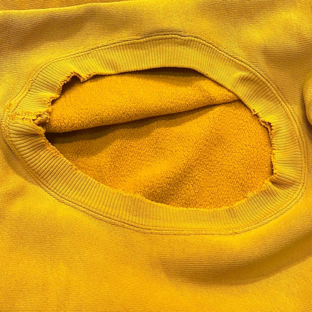 USA製】Champion チャンピオン リバースウィーブ　黄 90's