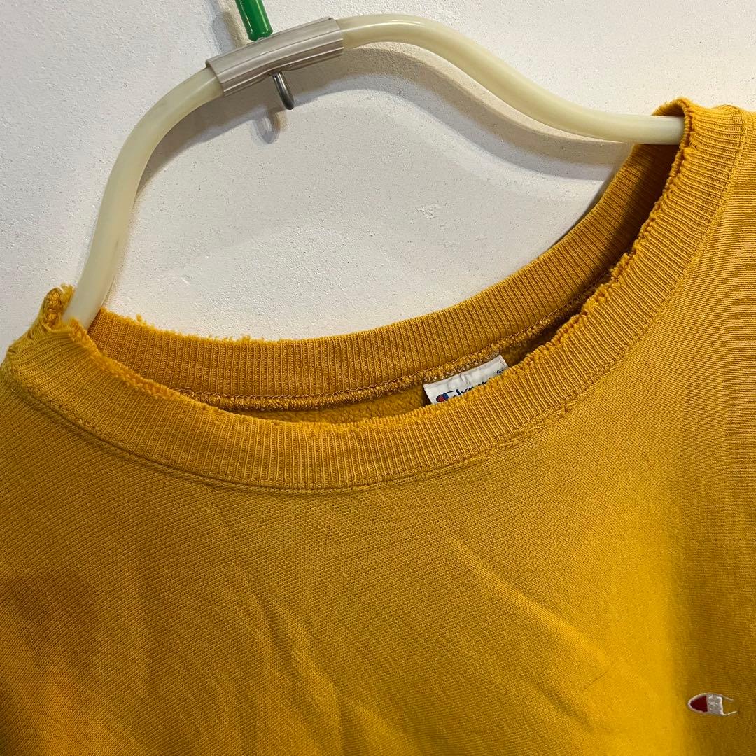 USA製】Champion チャンピオン リバースウィーブ　黄 90's