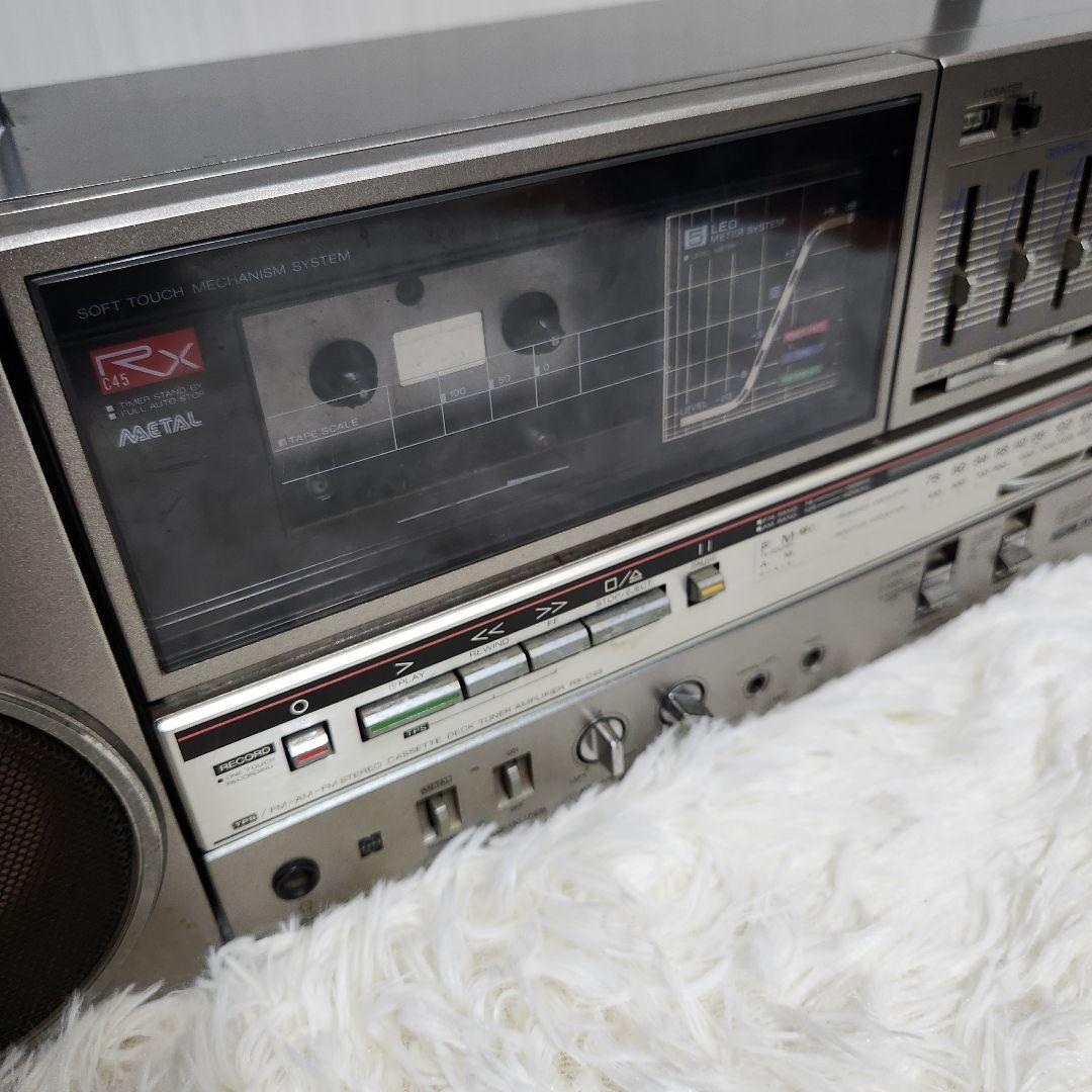 【動作確認済み】National RX-C45 ラジカセ カセットデッキ