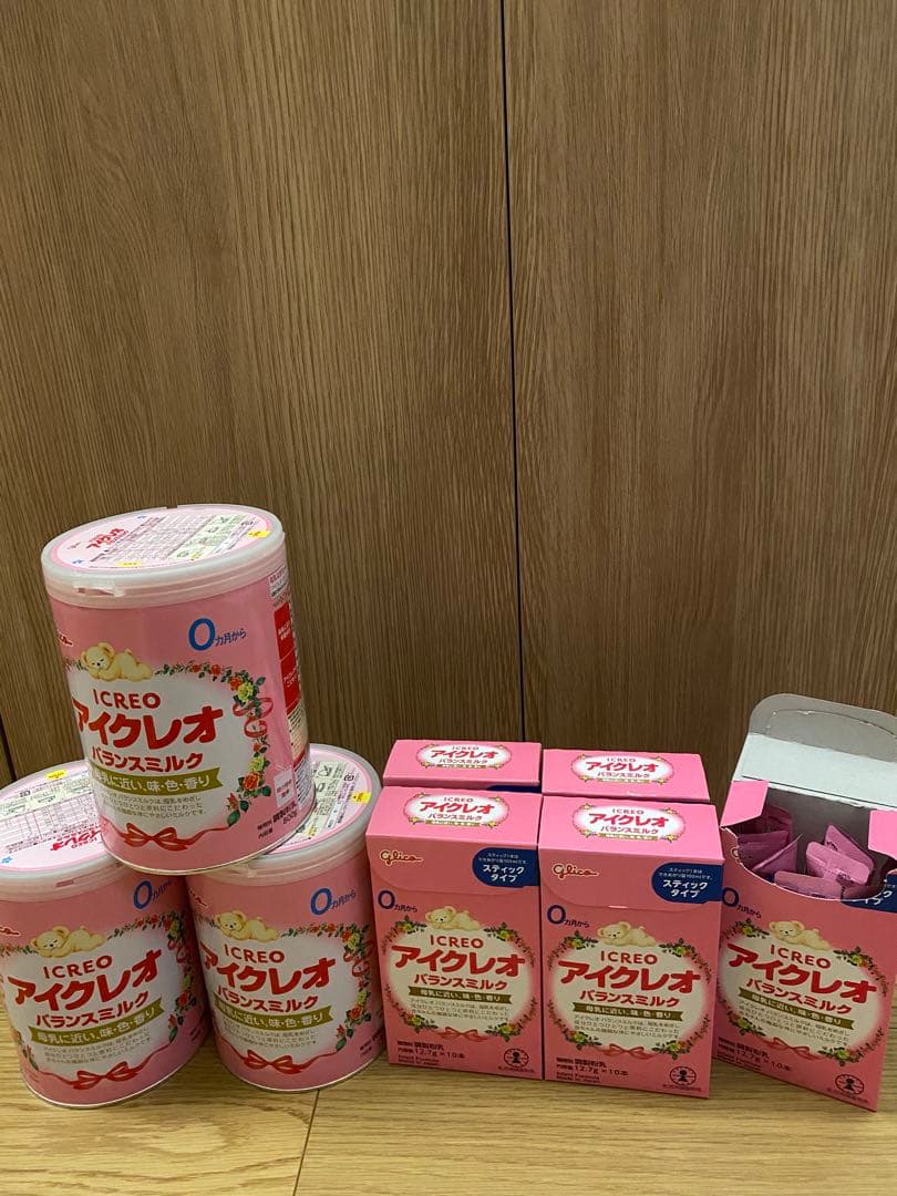 アイクレオ バランスミルク 800g×3缶 12.7g×51本