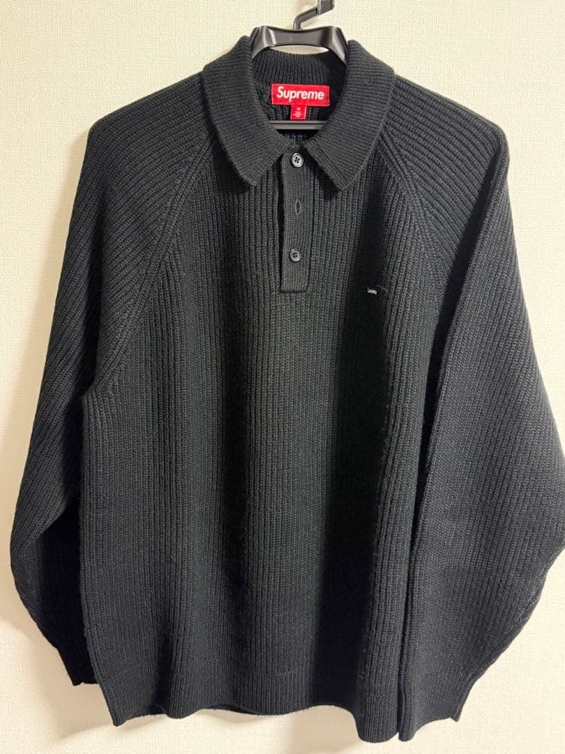 な*ぎ様 supreme small box logo knit polo