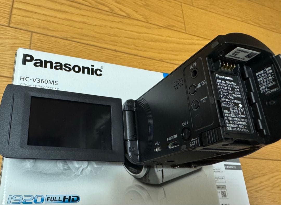 【美品】パナソニック HDビデオカメラ HC-V360MS ブラック