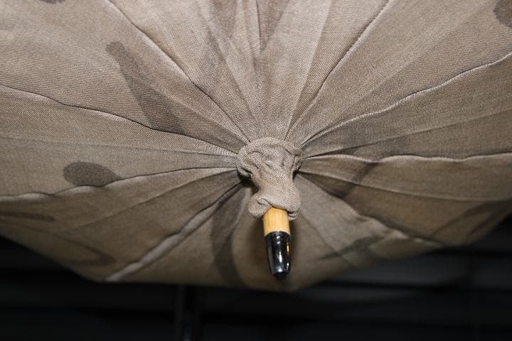 小宮商店 KOMIYA 柿渋染め 長傘 日傘 麻100％ 高級日傘 パラソル ②