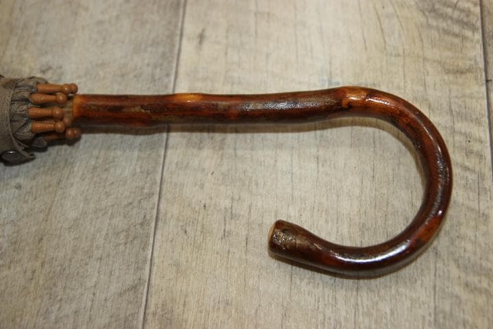 小宮商店 KOMIYA 柿渋染め 長傘 日傘 麻100％ 高級日傘 パラソル ②