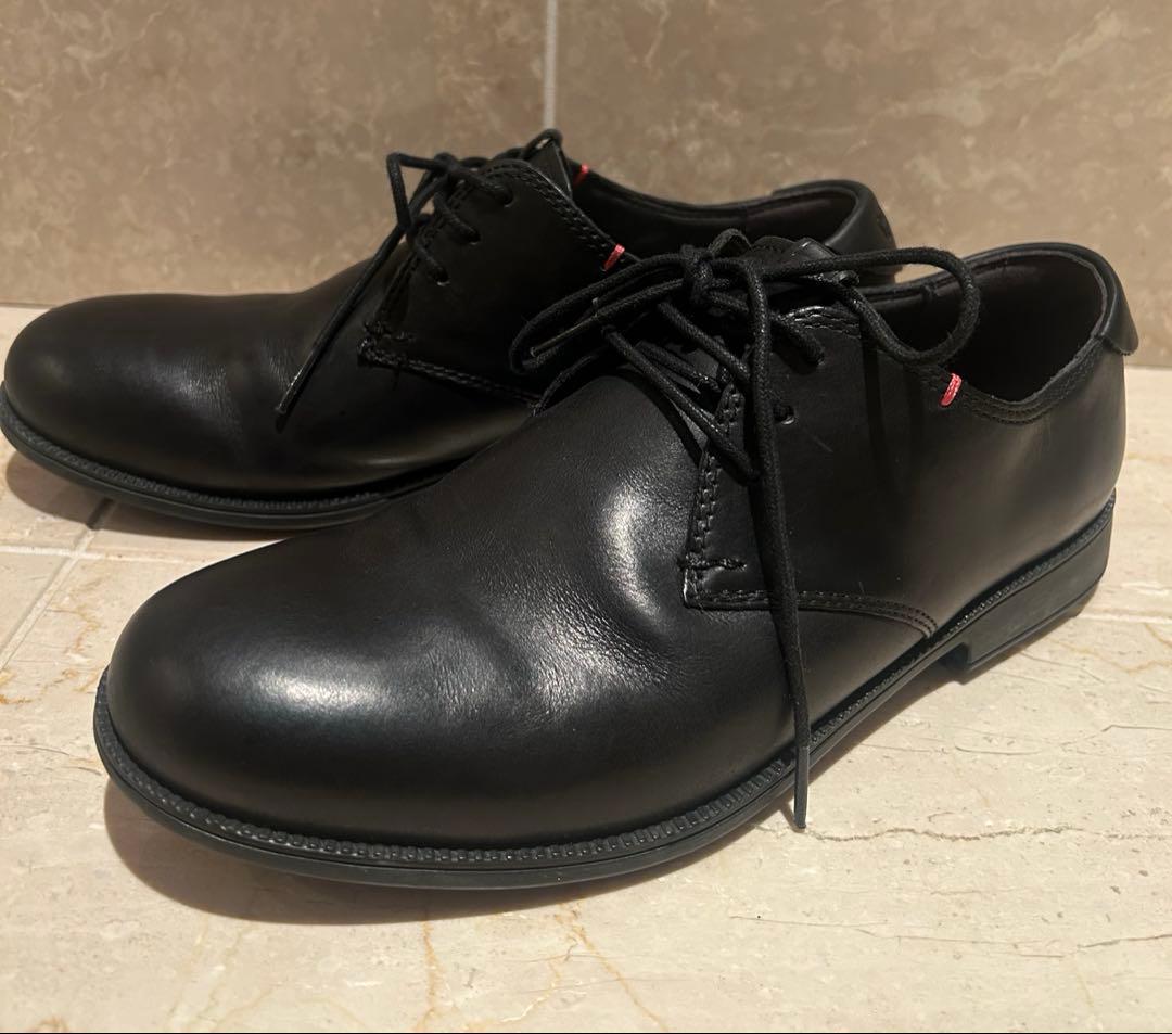 カンペール　ブラック　レザー レースアップシューズ　39ローファービジネス