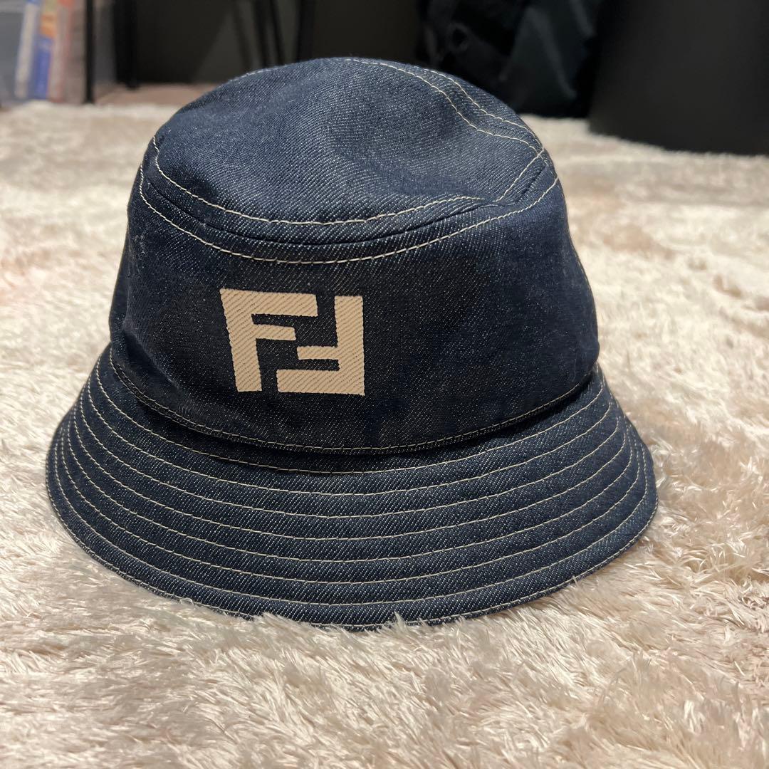 【美品】FENDI バケットハット デニム生地