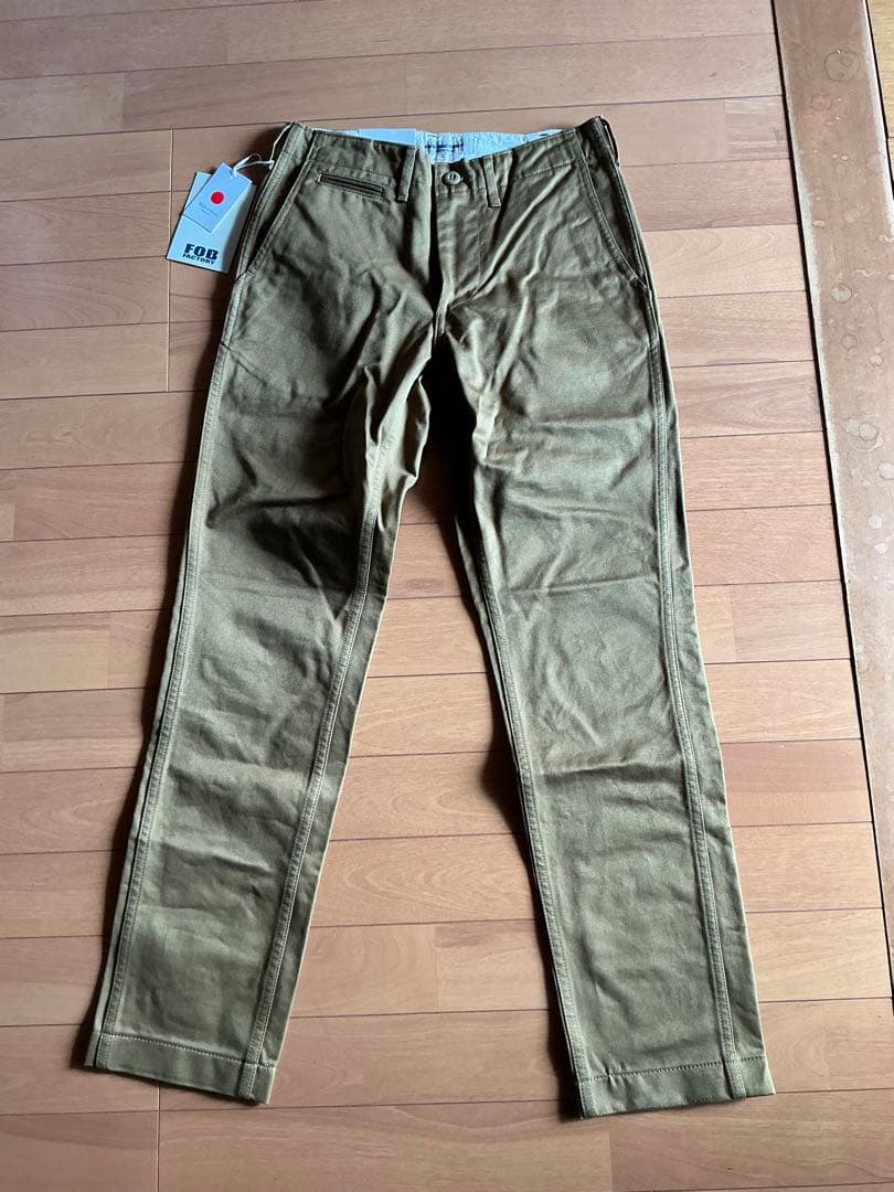 【新品未使用】FOB FACTORY F0514 ナローU.Sトラウザー XS