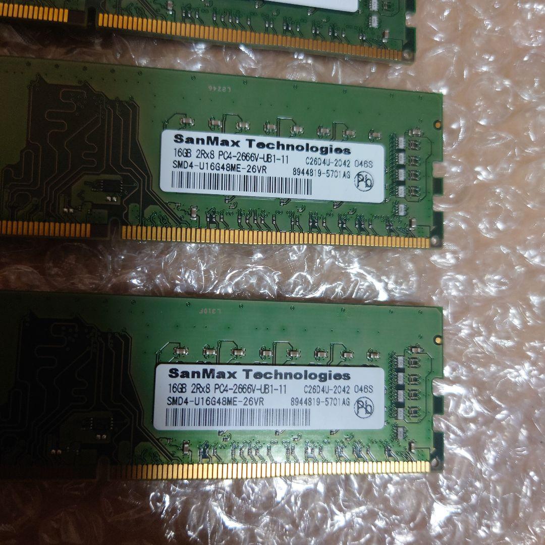 SanMax メモリ 64GB (16GB×4) DDR4-2666