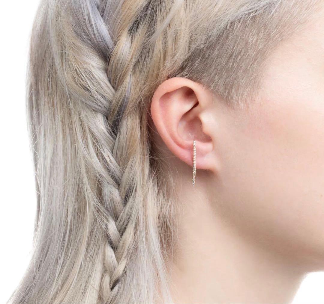 ハレクラニGossamer ロングバー ダイヤモンドピアス【ペア】