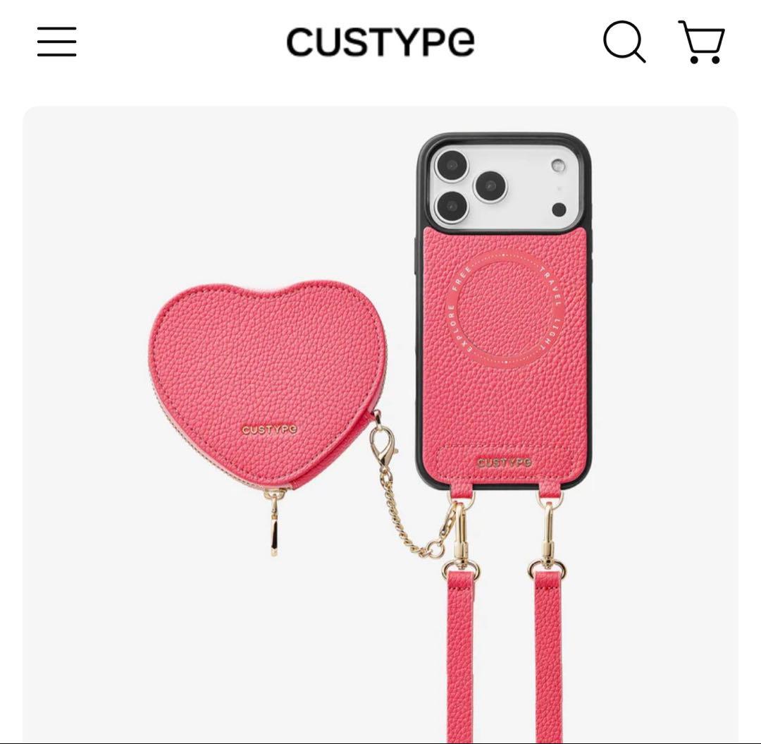custypg iPhoneケース　スマホショルダー