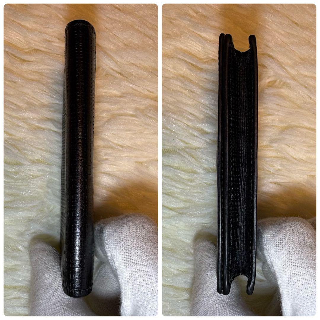 美品 LOEWE ビジネス カード ホルダー 名刺入れ リネン ブラック