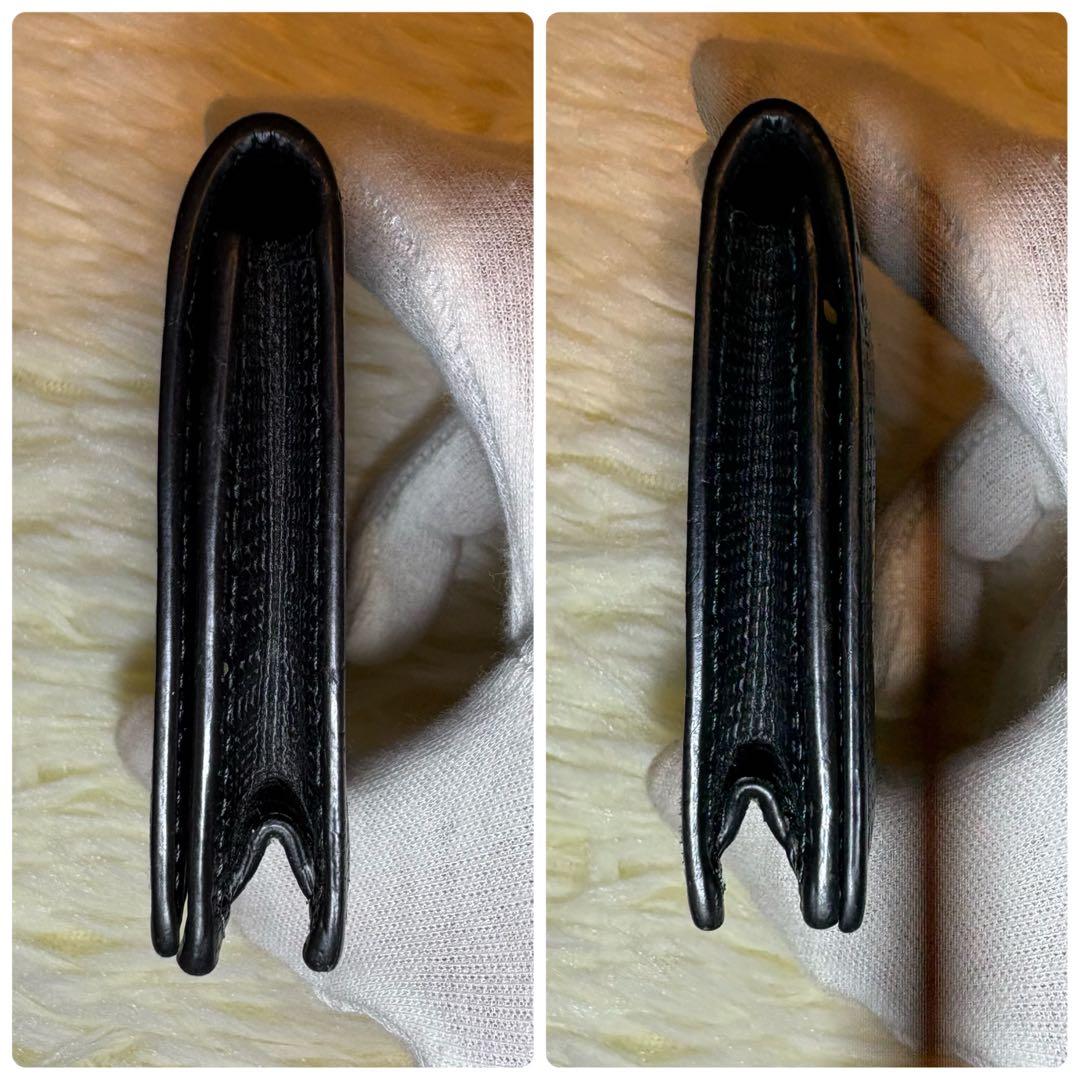 美品 LOEWE ビジネス カード ホルダー 名刺入れ リネン ブラック