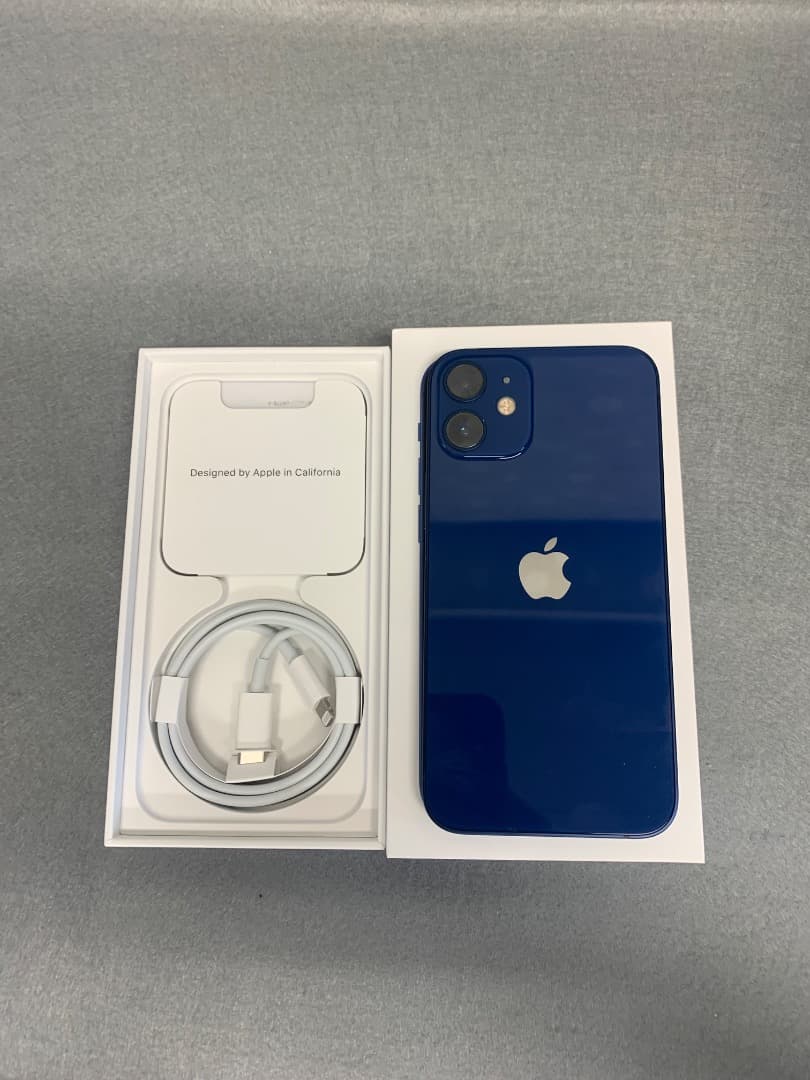 美品　国内版　SIMフリー　iPhone12 mini 128GB ブルー色