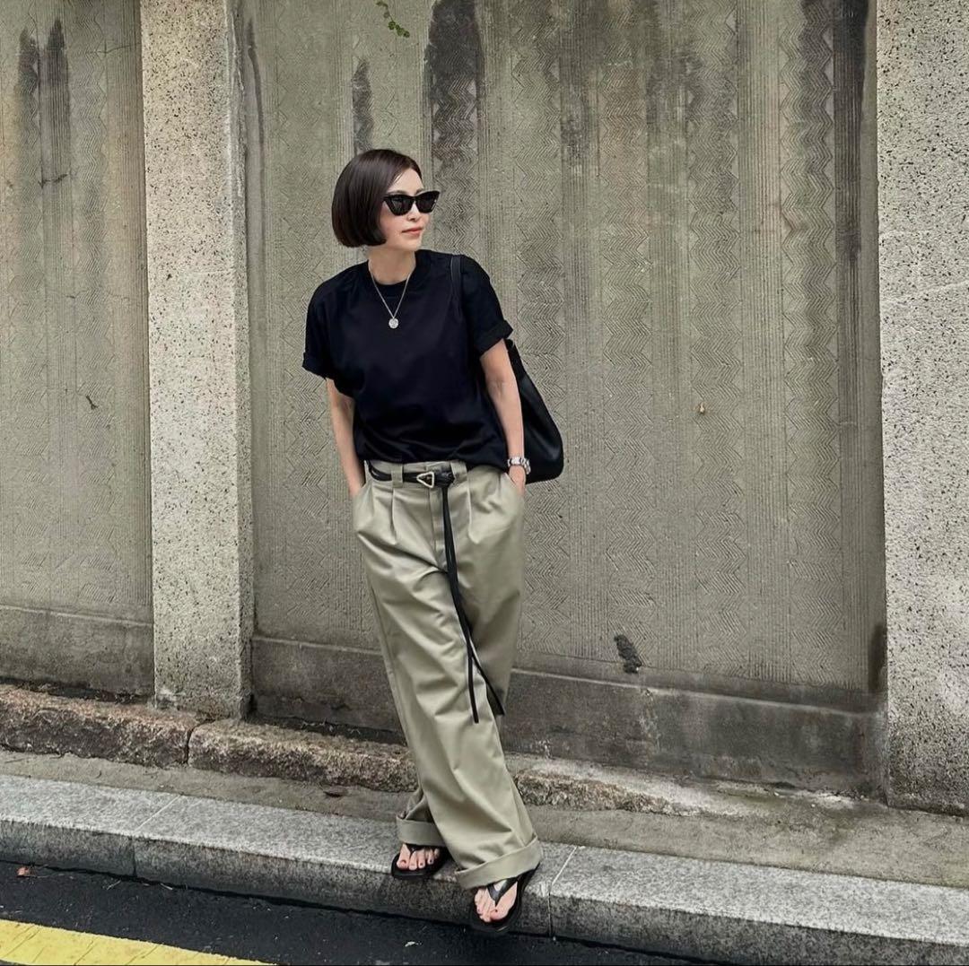 ok.soon×dickies ワイドチノ パンツ チノ S