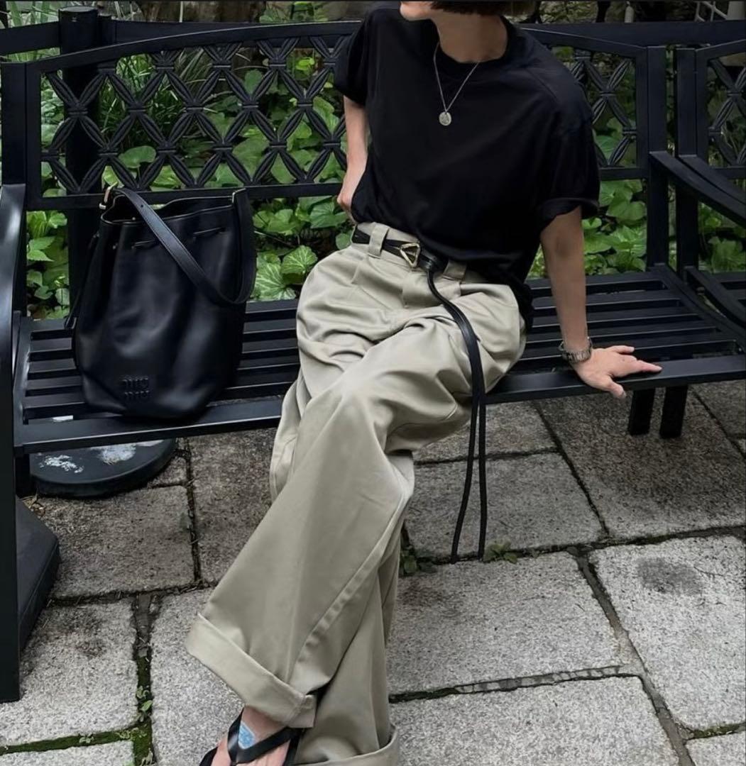 ok.soon×dickies ワイドチノ パンツ チノ S