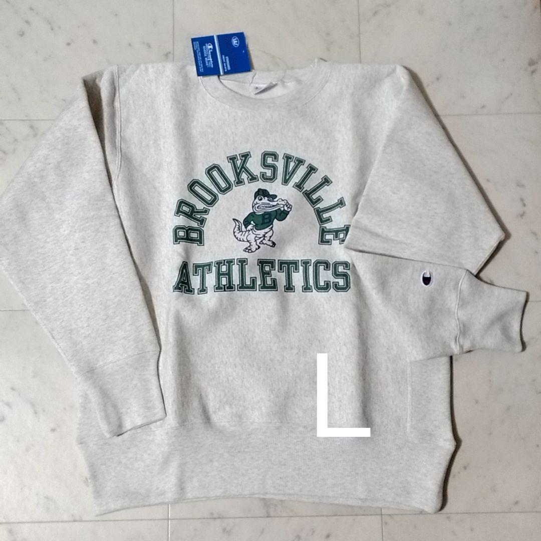 チャンピオン　Ｌ　スウェットシャツ　リバースウィーブ　裏起毛　①