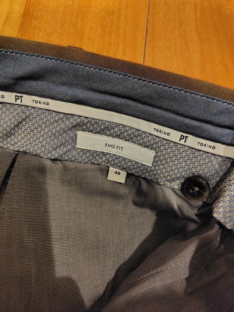 PTTORINO EVO FIT ストレッチ ブラウン スラックス 48