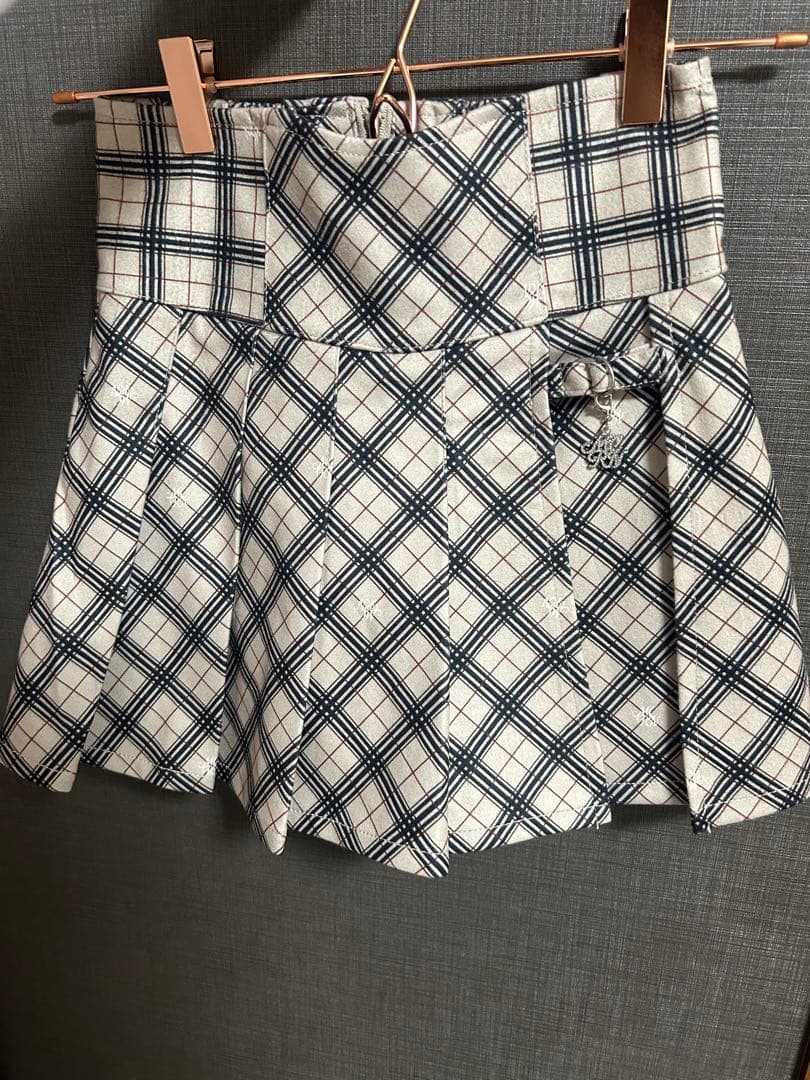 ミシェルマカロン オリジナルチェック柄美脚スカパン