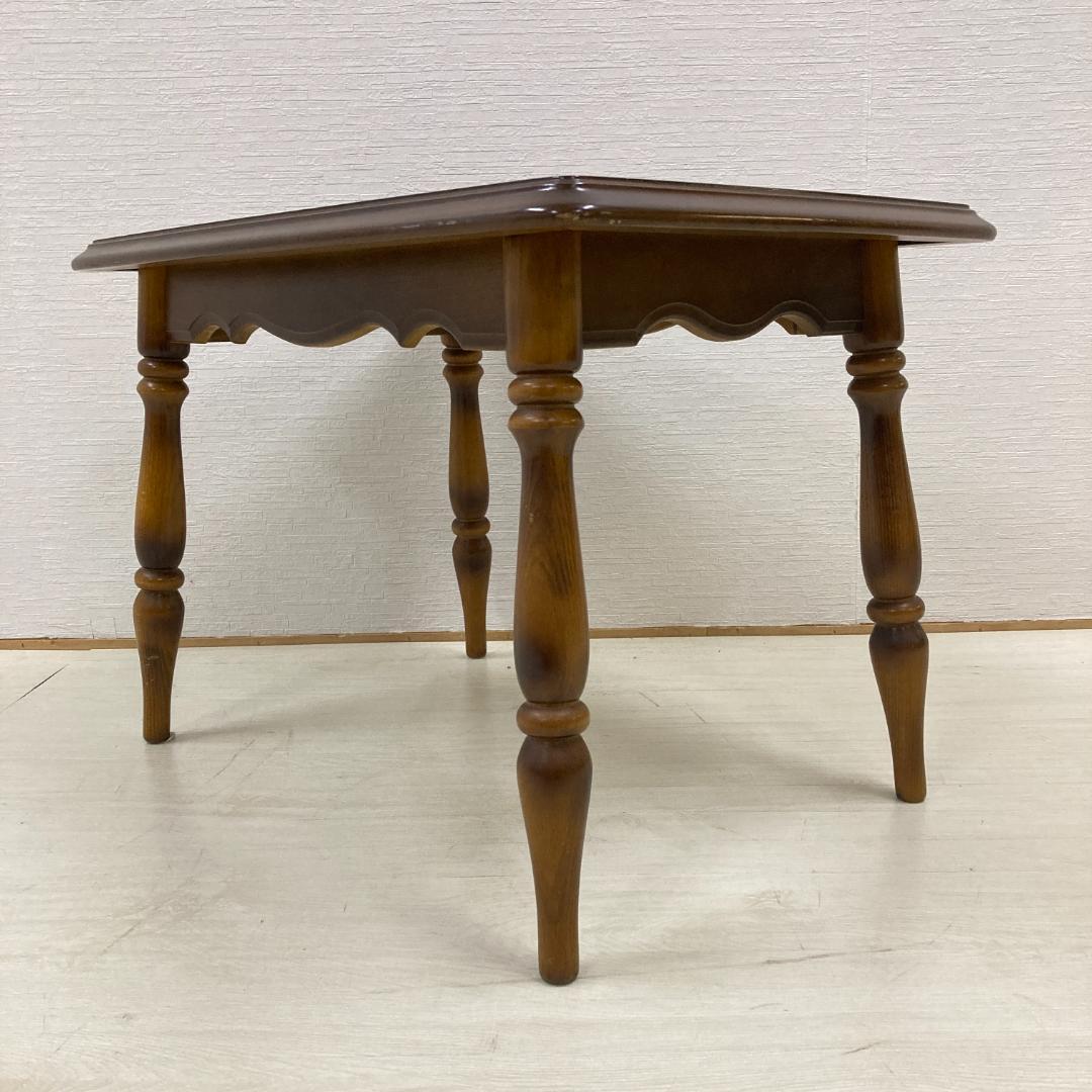 【オールドカリモク】コロニアル　サイドテーブル　リビングテーブル　昭和レトロ