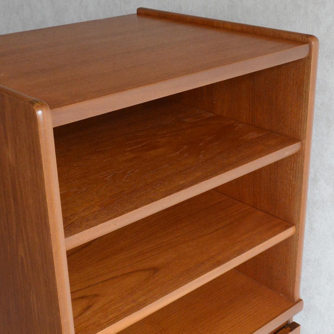 Nathan ヴィンテージ チーク オーディオラック レコードキャビネット