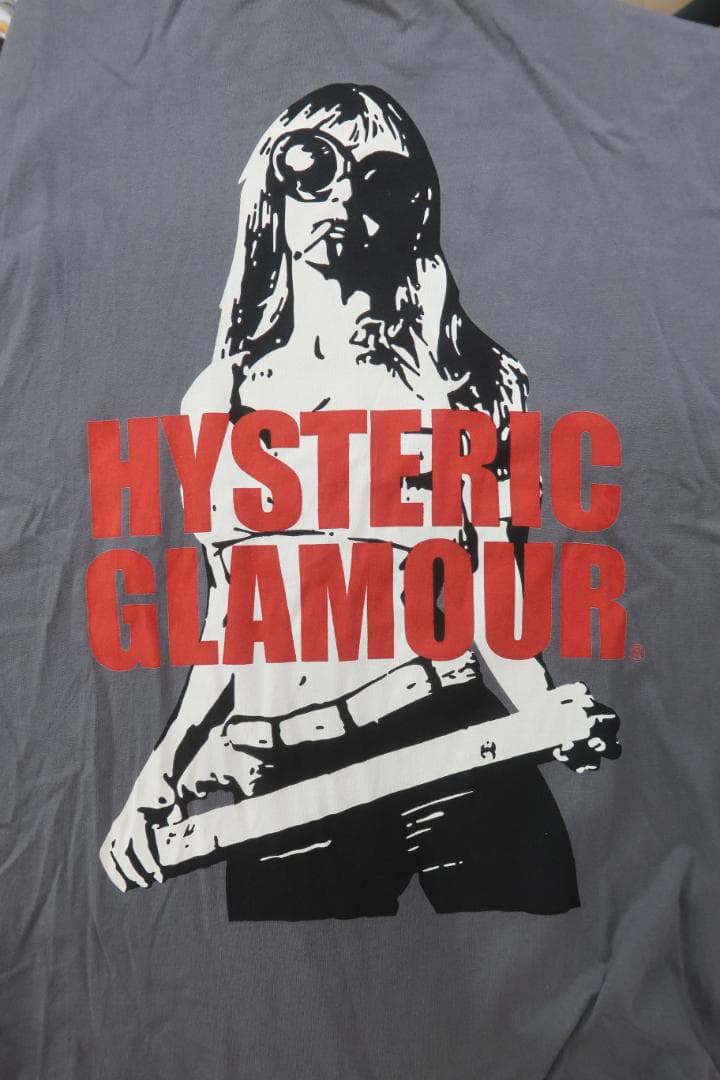 極美品 ヒステリックグラマー LIGHT MY FIRE Tシャツ チャコール