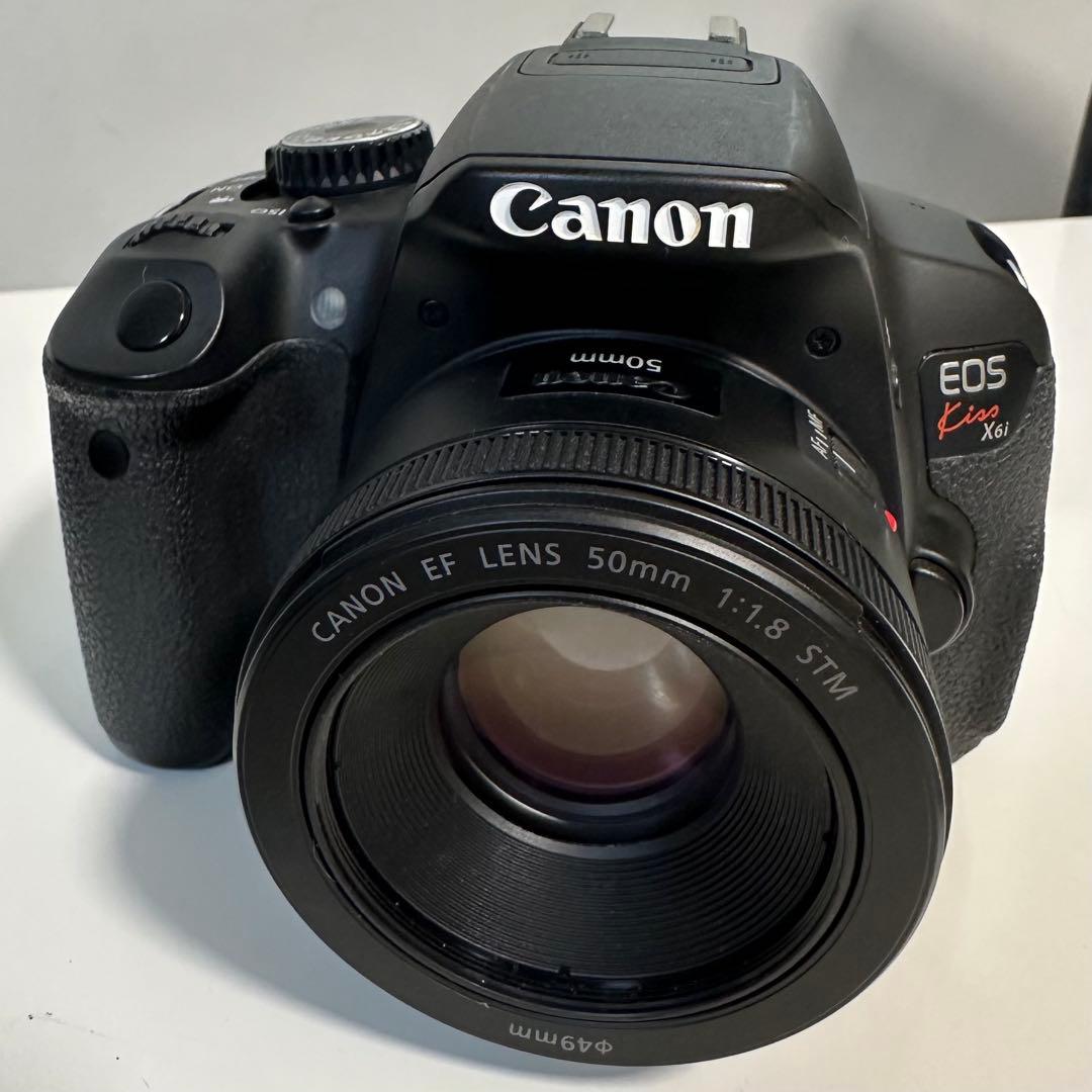 Canon EOSKiss X6i 一眼レフ + 50mm レンズ SDカード付